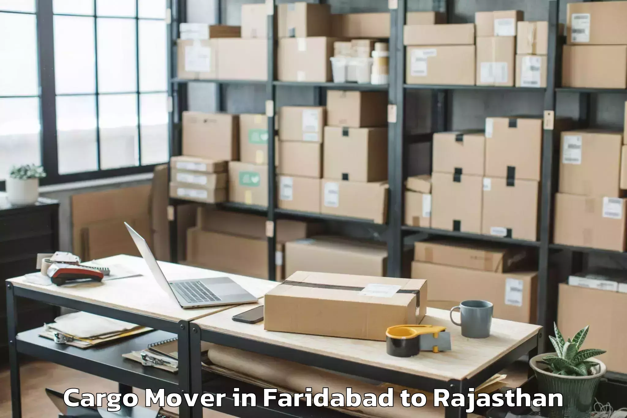 Faridabad to Malpura Cargo Mover Booking